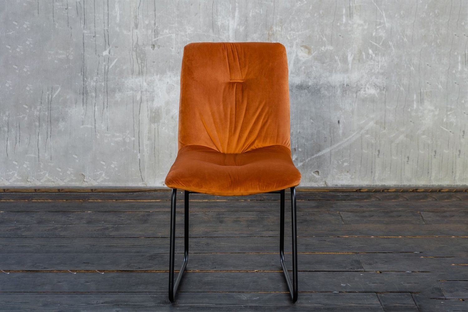 KAWOLA Stuhl ZITA Esszimmerstuhl Velvet orange