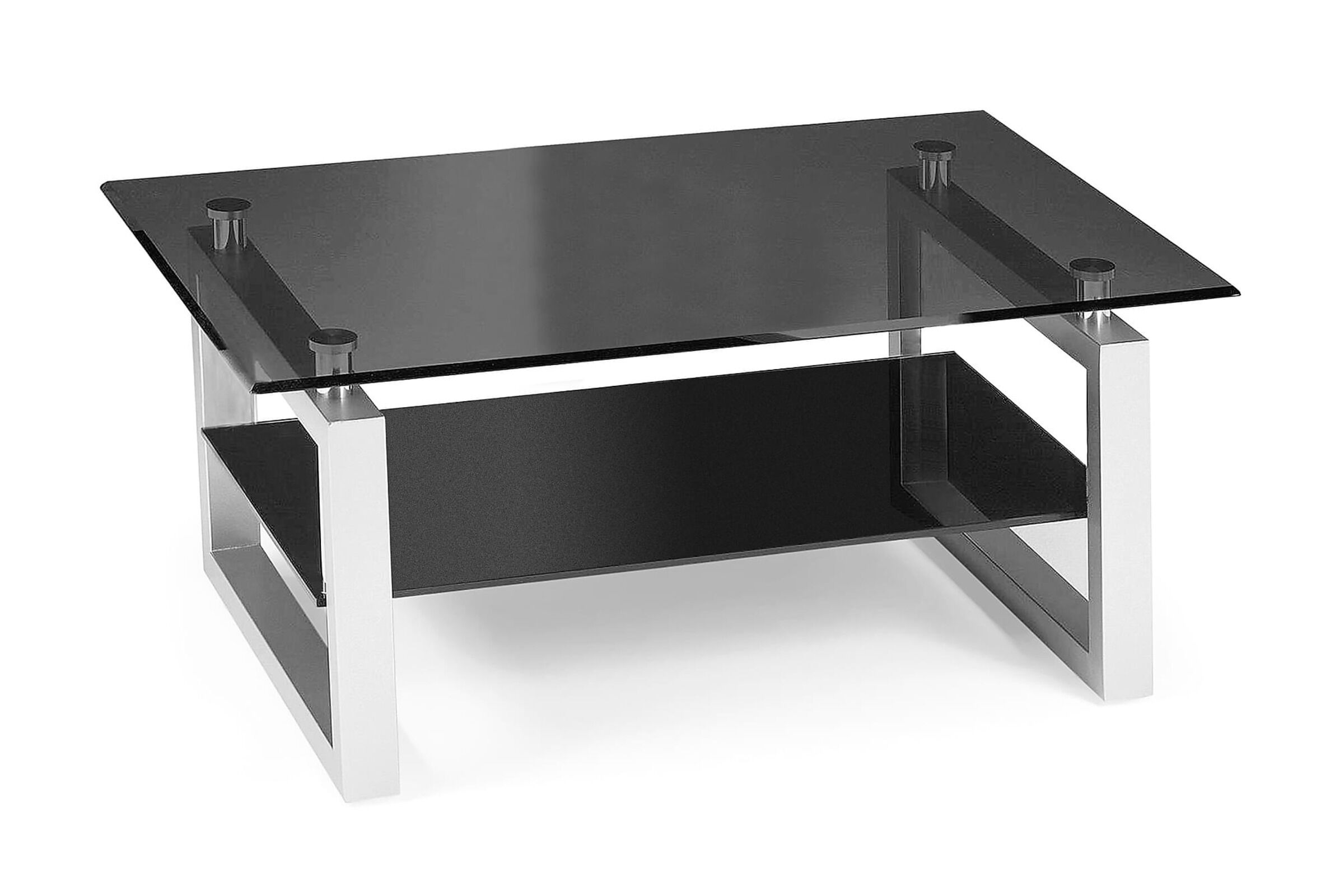 B-Ware: IN LIVING Sala Couchtisch, schwarz/grau, Glas, 110 x 50 x70 cm