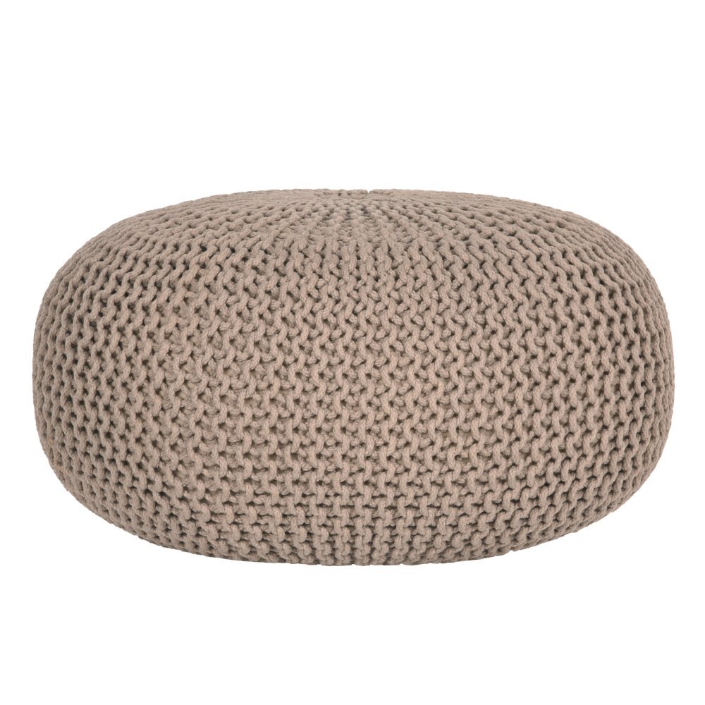 RINGO-Living Pouf Mabel in Beige aus Baumwolle 350x700mm