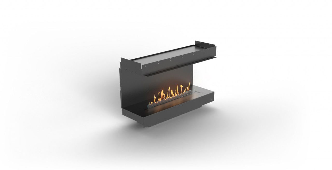 Planika Forma Firebox THREE-SIDED mit BEV Automatikbrenner FLA 3 Forma 1200