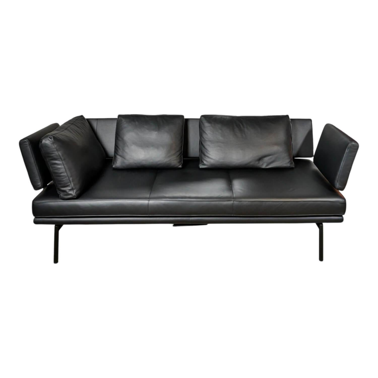 Sofa Living Platform Leder Classic Black Schwarz Gestell Matt Pulverbeschichtet …